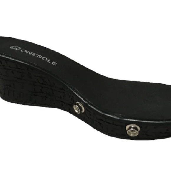 Onesole 5 O’Clock Somewhere Black Wedge Interchangeable Shoe Set - Picture 5 of 5